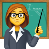女教师emoji素材一 160x160像素