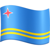 旗帜：阿鲁巴emoji素材一 160x160像素