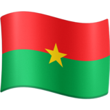 旗帜：布基纳法索emoji素材一 160x160像素