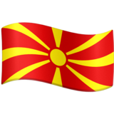 国旗：北马其顿emoji素材一 160x160像素