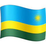旗帜：卢旺达emoji素材一 160x160像素