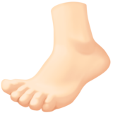 脚:浅肤色emoji素材一 160x160像素