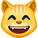 笑眯眯的猫emoji素材一 160x160像素