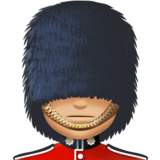 警卫：中浅肤色emoji素材一 160x160像素