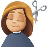 理发师：中等浅肤色emoji素材一 160x160像素