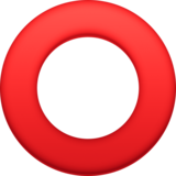 空心红圈emoji素材一 160x160像素