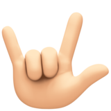 爱你的手势(美国)：浅肤色emoji素材一 160x160像素