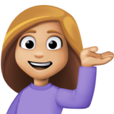 单手举起的人：中浅肤色emoji素材一 160x160像素