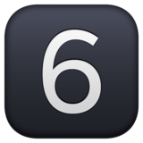 键帽数字6emoji素材一 160x160像素