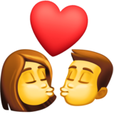 吻：女人，男人emoji素材一 160x160像素