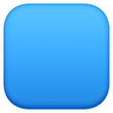 蓝色正方形emoji素材一 160x160像素