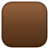 棕色正方形emoji素材一 160x160像素