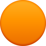 橙色圆圈emoji素材一 160x160像素