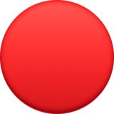 红色圆圈emoji素材一 160x160像素