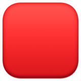 红色正方形emoji素材一 160x160像素