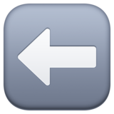 左箭头emoji素材一 160x160像素