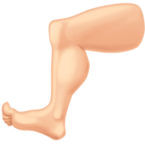 腿部:浅肤色emoji素材一 160x160像素