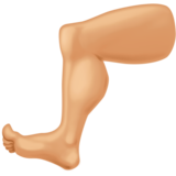 腿部：中浅肤色emoji素材一 160x160像素