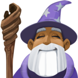 法师：中黑肤色emoji素材一 160x160像素