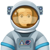 宇航员：浅肤色emoji素材一 160x160像素