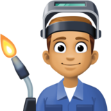 工厂男人:中等肤色emoji素材一 160x160像素