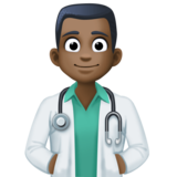 男保健员：深色肤色emoji素材一 160x160像素