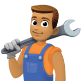 男机械工：中等肤色emoji素材一 160x160像素