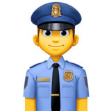 男警官emoji素材一 160x160像素