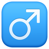 男性标志emoji素材一 160x160像素