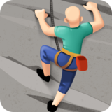 正在攀爬的人：浅肤色emoji素材一 160x160像素