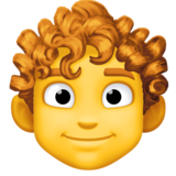 男：卷发emoji素材一 160x160像素