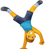 侧手翻的男emoji素材一 160x160像素