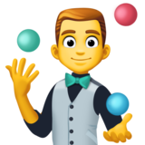 玩杂耍的人emoji素材一 160x160像素