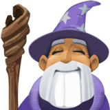 男法师：中等肤色emoji素材一 160x160像素