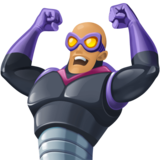 男超级恶棍：中等肤色emoji素材一 160x160像素