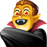 男人吸血鬼emoji素材一 160x160像素