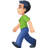 行走的男人：浅肤色emoji素材一 160x160像素