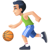 打球的男人：浅肤色emoji素材一 160x160像素