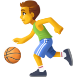 打球的男人emoji素材一 160x160像素