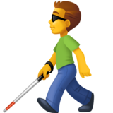 拿拐杖的男人emoji素材一 160x160像素