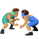 男子摔跤，4型emoji素材一 160x160像素