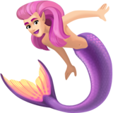 美人鱼：浅肤色emoji素材一 160x160像素