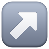 右上箭头emoji素材一 160x160像素