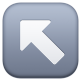 左上箭头emoji素材一 160x160像素