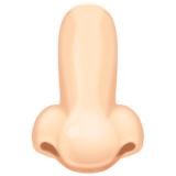 鼻子：浅肤色emoji素材一 160x160像素
