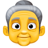 老妇人emoji素材一 160x160像素