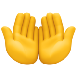 手掌向上emoji素材一 160x160像素