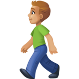 行走的人:中浅肤色emoji素材一 160x160像素