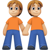 手牵手：中浅肤色emoji素材一 160x160像素