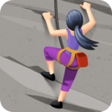 正在攀爬的人：浅肤色emoji素材一 160x160像素
